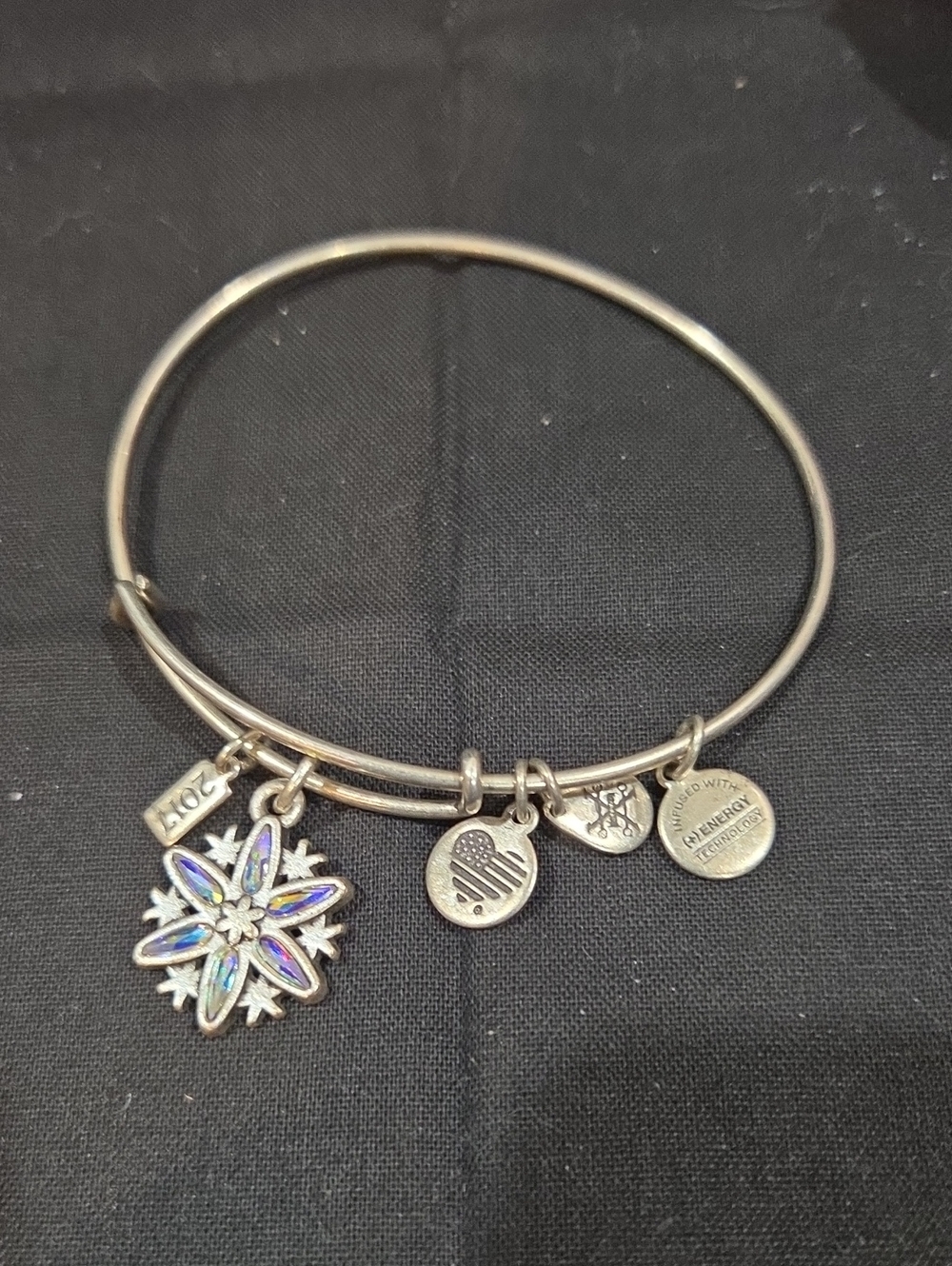 ALEX AND ANI 2017 SNOWFLAKE CHARM BRACELET
